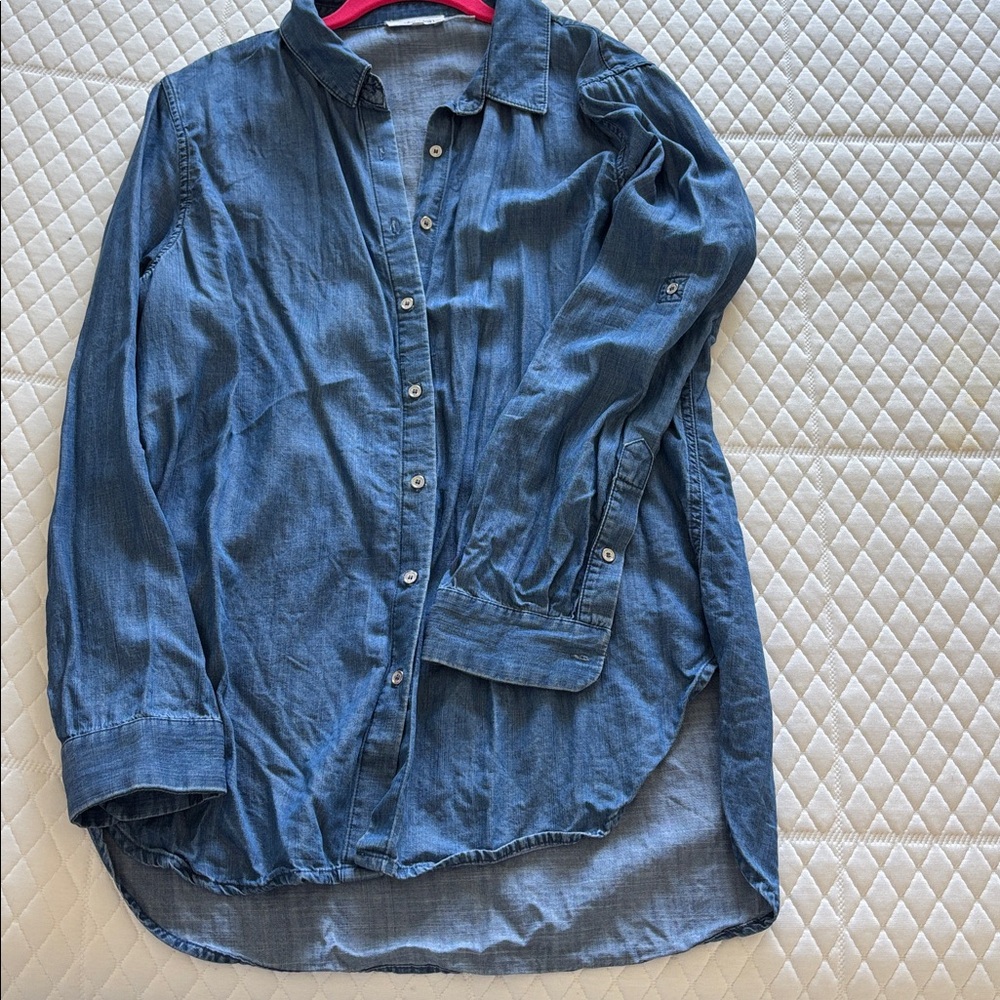 Calvin Klein Denim Button-Up Shirt